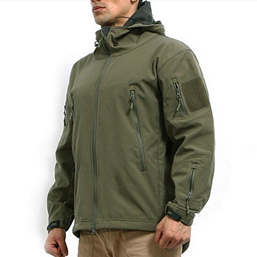 Men’s Army Outdoor Military Special Ops Softshell Tactical Hooded ...