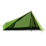 Ultralight 1 Man Tent, Andake Waterproof Portable Camping Tent Silicone Coated 15D Nylon Ripstop Fabric Backpacking Tent with Carry Bag for Climbing, Hiking and Travel(main pole not included)
